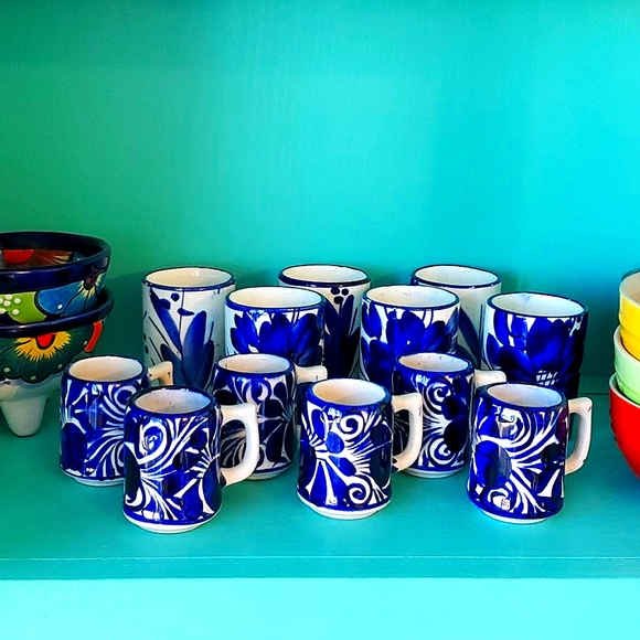 Lot of handmade,ceramic glazed Tea&Espresso Cups - Picture 12 of 12